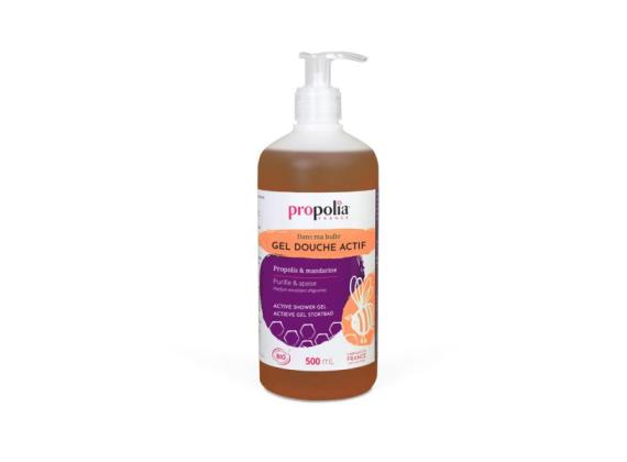 Actieve Douchegel met propolis en mandarijn BIO 500 ml - Propolia (pompfles)