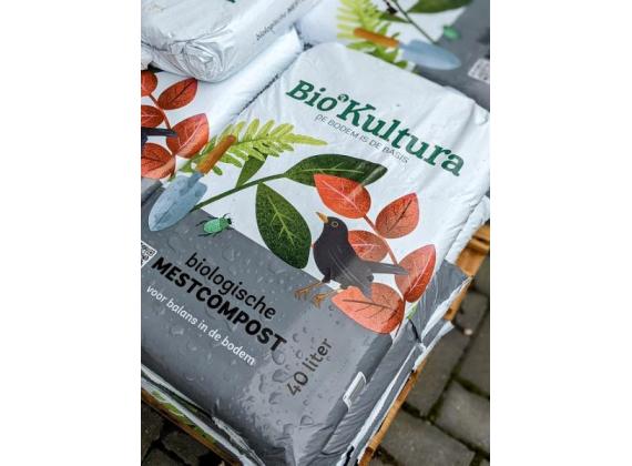 Biologische Mestcompost 40liter - Bio-Kultura -verkoop alleen Vaassen