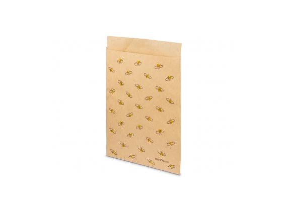Papieren zakjes met bijenopdruk 18x13cm 100 stuks