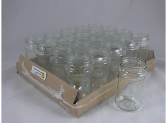 Glazen pot - rond Bobine - 315 ml - 20 stuks - (zonder deksel 63mm)