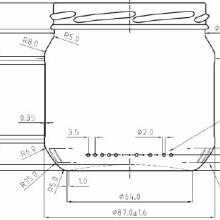 pallet glazen potten -rond- 385 ml (490gram) 2028 stuks, prijs op aanvraag (zonder deksel 82mm)
